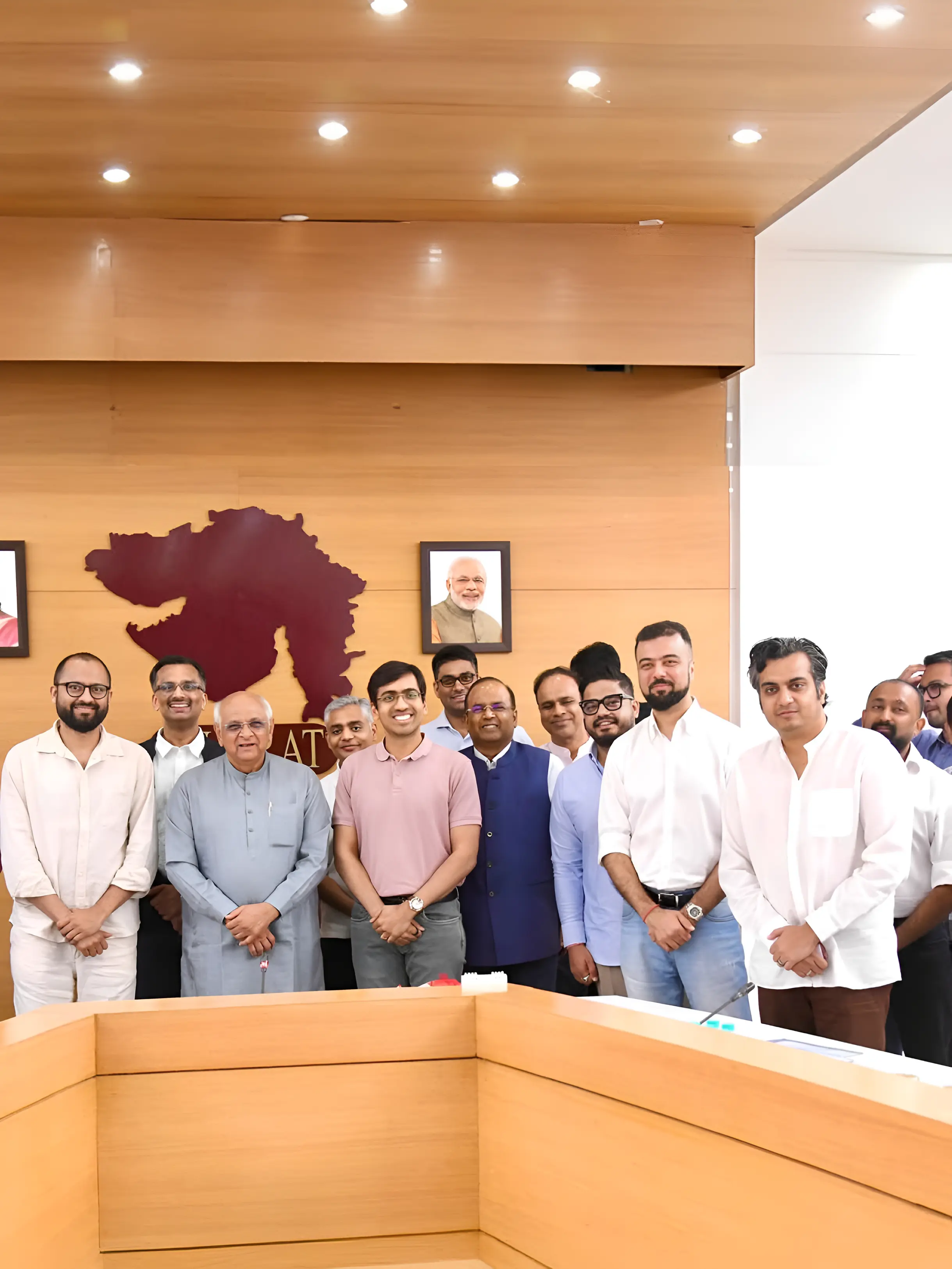 With Maharashtra Deputy Chief Ministers, Eknath Shinde & Ajit Pawar at Inaugural WAVES in May '25