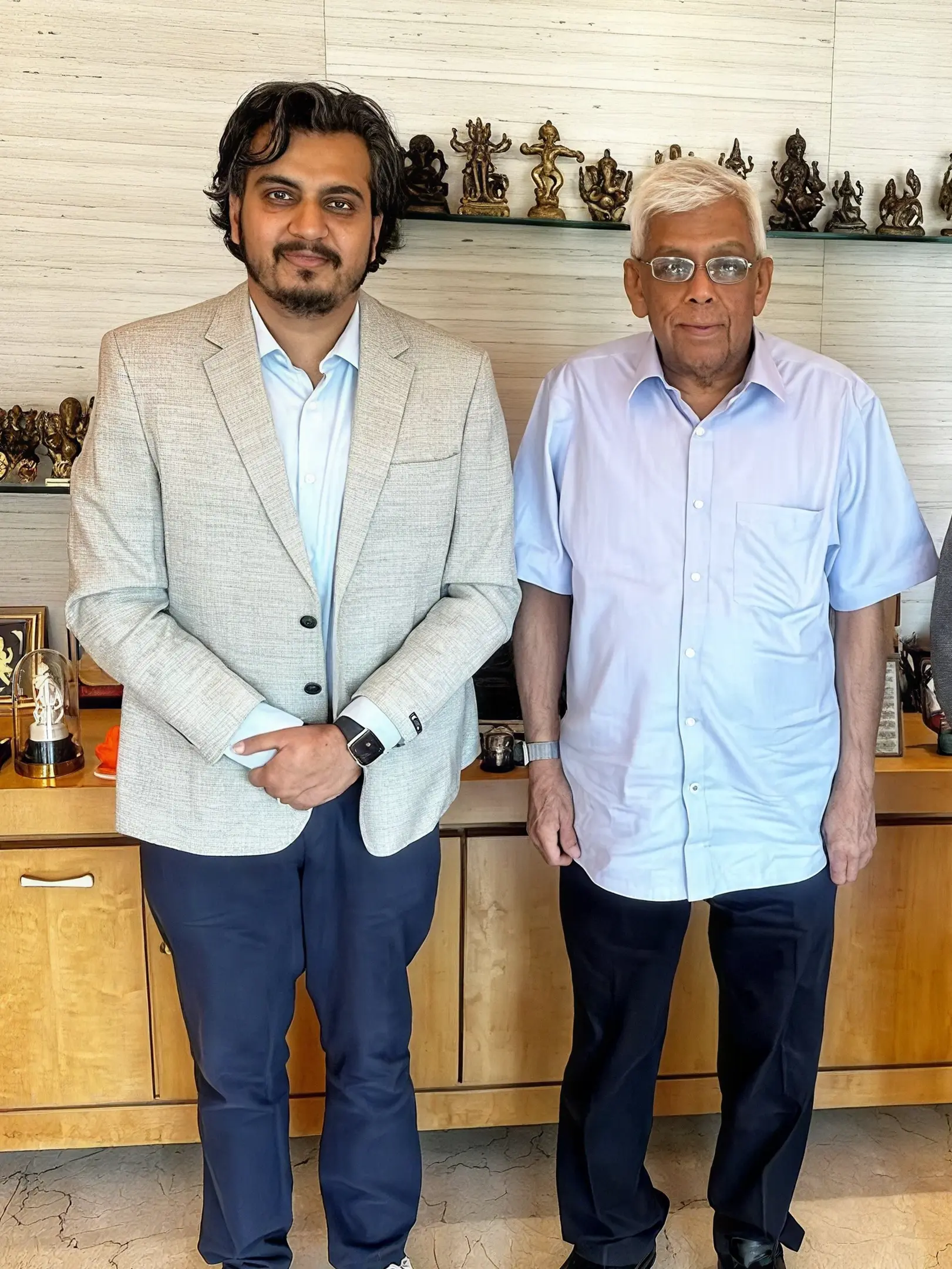 With former Chairman of HDFC, Deepak Parekh in Dec '23